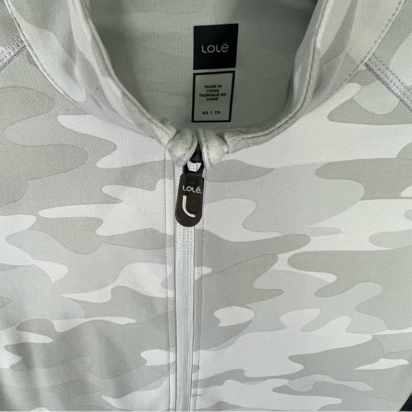 Lole Womens Gray Camo Essential Up Full-Zip Cardigan Jacket - size XS - Picture 3 of 9